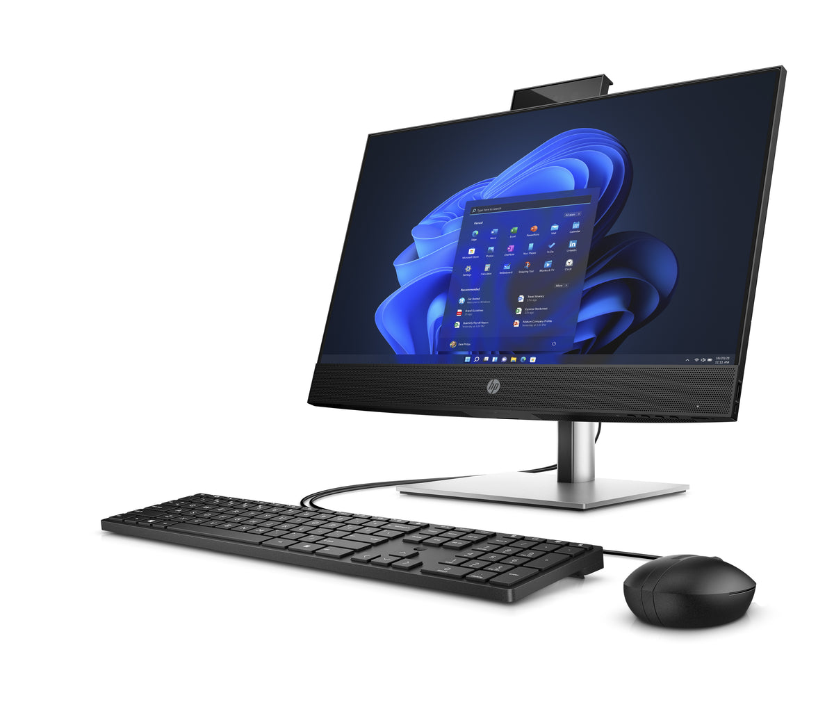 HP ProOne 440 G9 Intel® Core™ i3 i3-13100T 60,5 cm (23.8") 1920 x 1080 Pixel All-in-One-PC 16 GB DDR4-SDRAM 512 GB SSD Windows 11 Pro Wi-Fi 6E (802.11ax) Schwarz, Silber