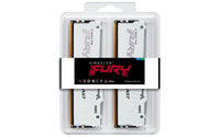 Kingston Technology FURY Beast 64 GB 5600 MT/s DDR5 CL40 DIMM (4er-Kit) White RGB XMP