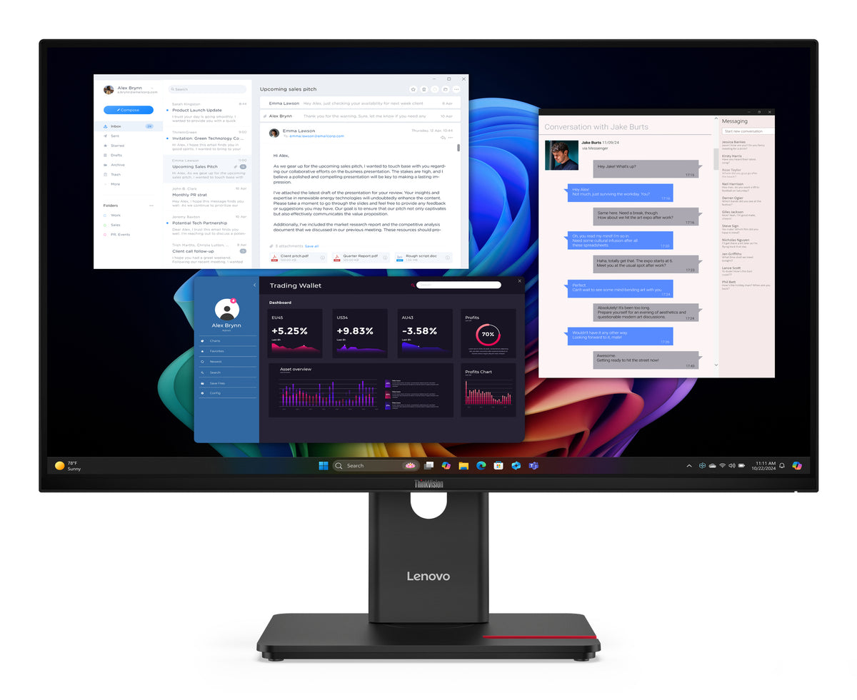 Lenovo ThinkVision T27UD-40 Monitor