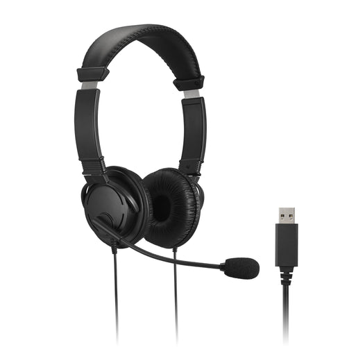 Kensington Classic USB-A Headset mit Mikrofon und Lautstärkeregler