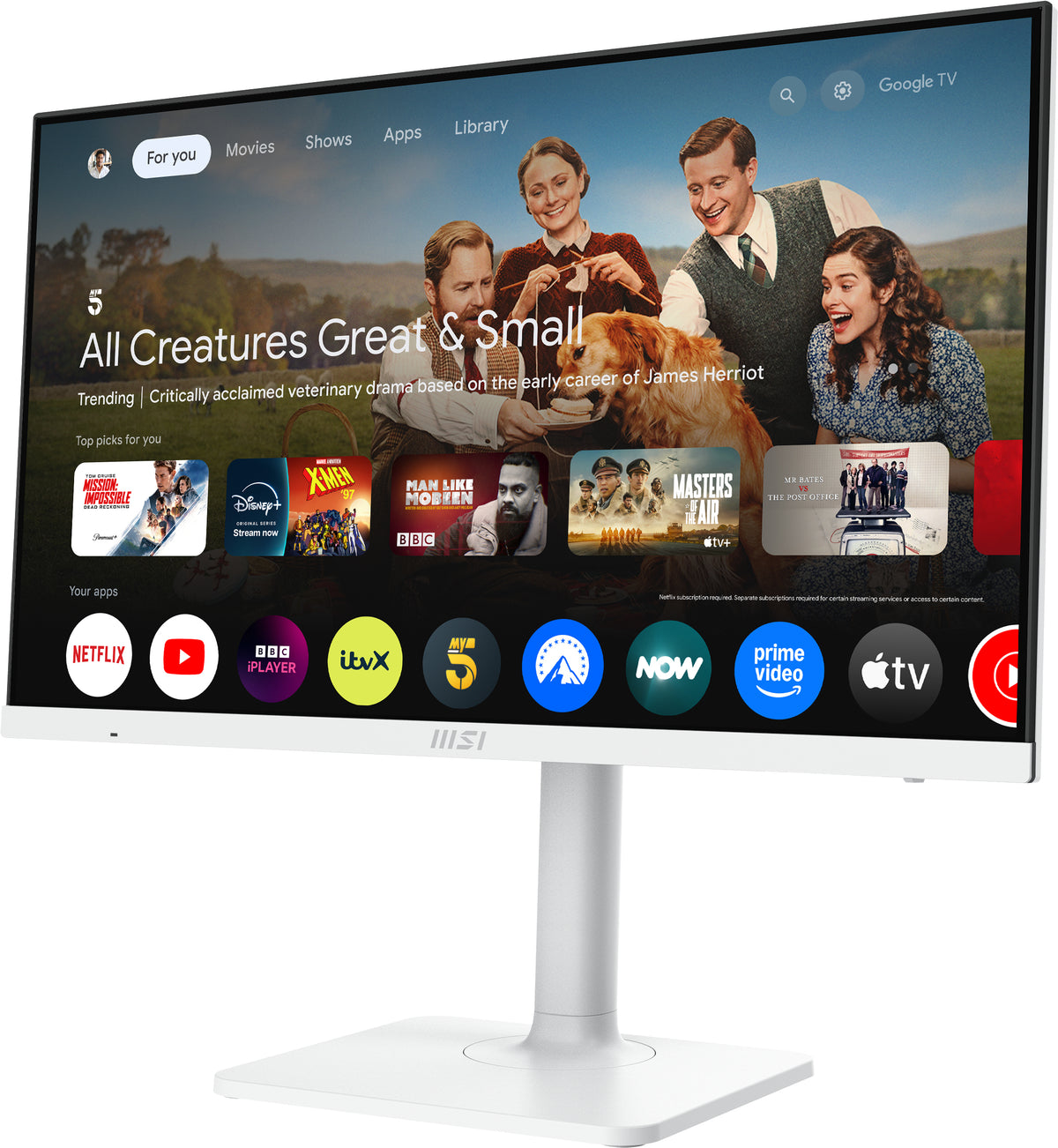 MSI MODERN MD272UPSWDE Computerbildschirm 68,6 cm (27") 3840 x 2160 Pixel 4K Ultra HD Weiß