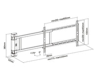 Equip 32"-75" motorisierte TV-Schwenkhalterung