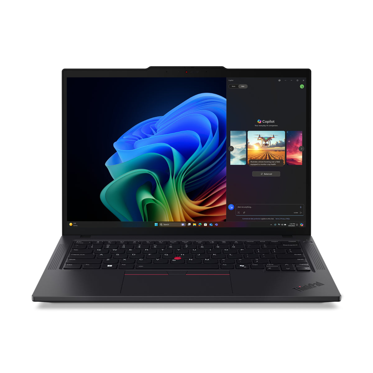 Lenovo ThinkPad T14 Gen 6 (AMD) Copilot+ PC AMD Ryzen AI 7 350 Laptop 35,6 cm (14") WUXGA 64 GB DDR5-SDRAM 1 TB SSD Wi-Fi 7 (802.11be) Windows 11 Pro Deutsch Schwarz