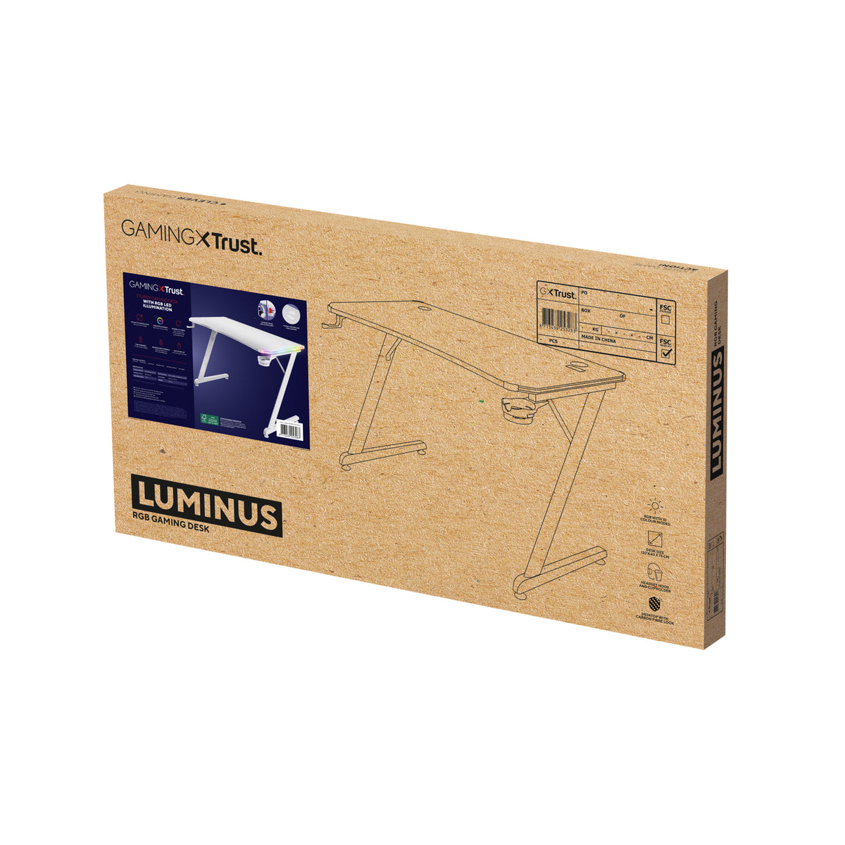 Trust GXT 709W LUMINUS Weiß
