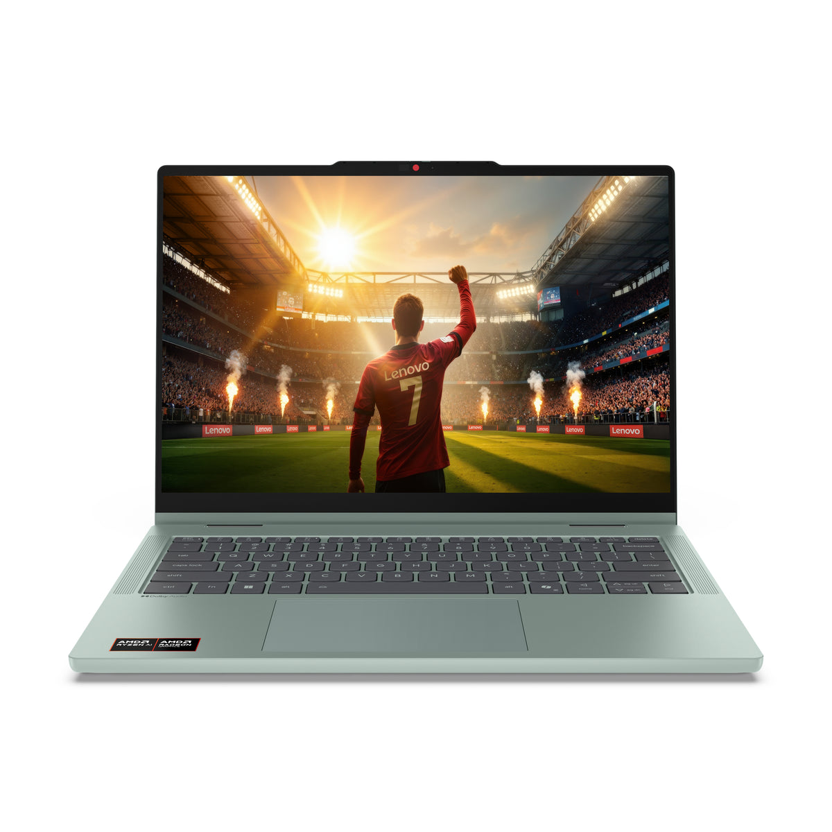 Lenovo IdeaPad 5 2-in-1 14AGP11 Copilot+ PC AMD Ryzen AI 5 430 Hybrid (2-in-1) 35,6 cm (14") Touchscreen WUXGA 16 GB DDR5-SDRAM 512 GB SSD Wi-Fi 7 (802.11be) Windows 11 Home Grün, Grau Deutsch