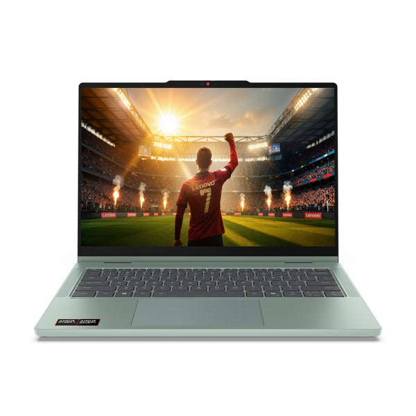 Lenovo IdeaPad 5 2-in-1 14AGP11 Copilot+ PC AMD Ryzen AI 5 430 Ibrido (2-in-1) 35,6 cm (14") Touchscreen WUXGA 16 GB DDR5-SDRAM 512 GB SSD Wi-Fi 7 (802.11be) Windows 11 Home Verde, Grigio Tedesco