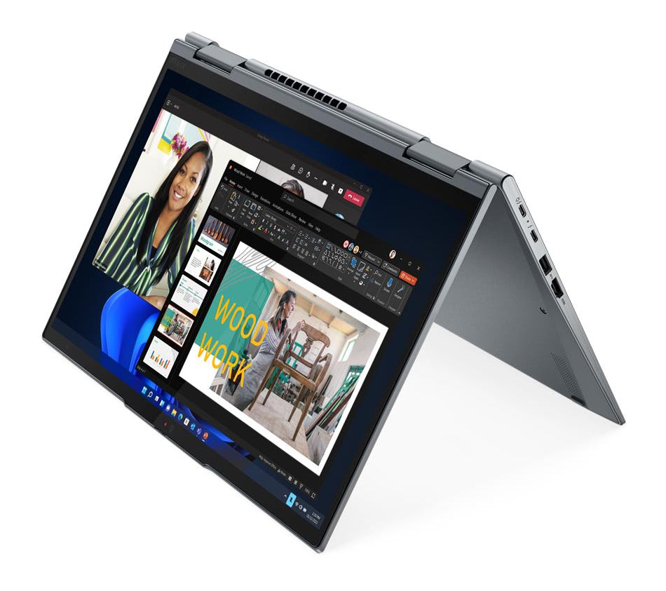 T1A Lenovo ThinkPad X1 Yoga Gen 7 Refurbished Intel® Core™ i7 i7-1270P Hybrid (2-in-1) 35,6 cm (14") Touchscreen 32 GB LPDDR5-SDRAM 512 GB SSD Windows 11 Pro Deutsch Grau