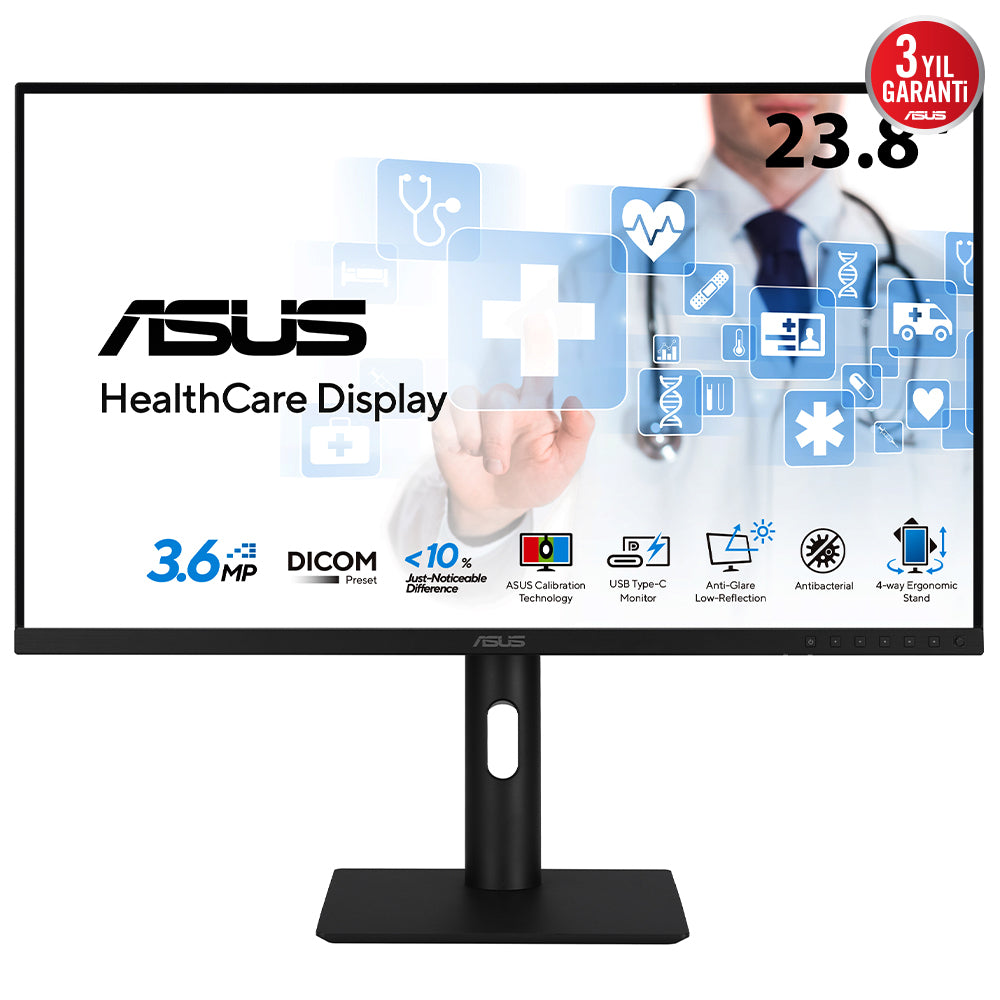 ASUS HA2441A Computerbildschirm 60,5 cm (23.8") 2560 x 1440 Pixel Quad HD LCD Schwarz