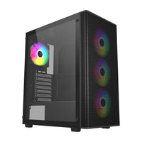 FSP M220-BA Gehäuse Midi Tower mATX, ATX Schwarz ARGB