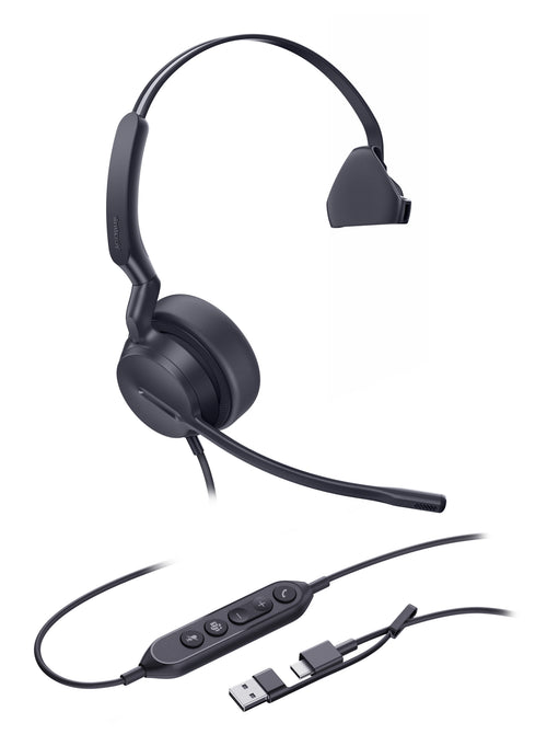Yealink Mono-Teams-Headset mit USB-C/A-Anschluss