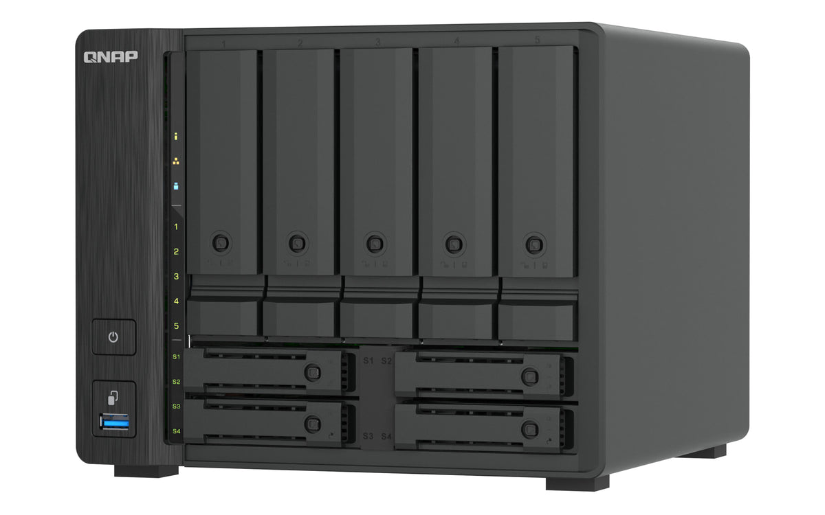 QNAP TS-H966TX NAS Tower Intel® Core™ i3 8 GB DDR5 QNAP QTS Schwarz