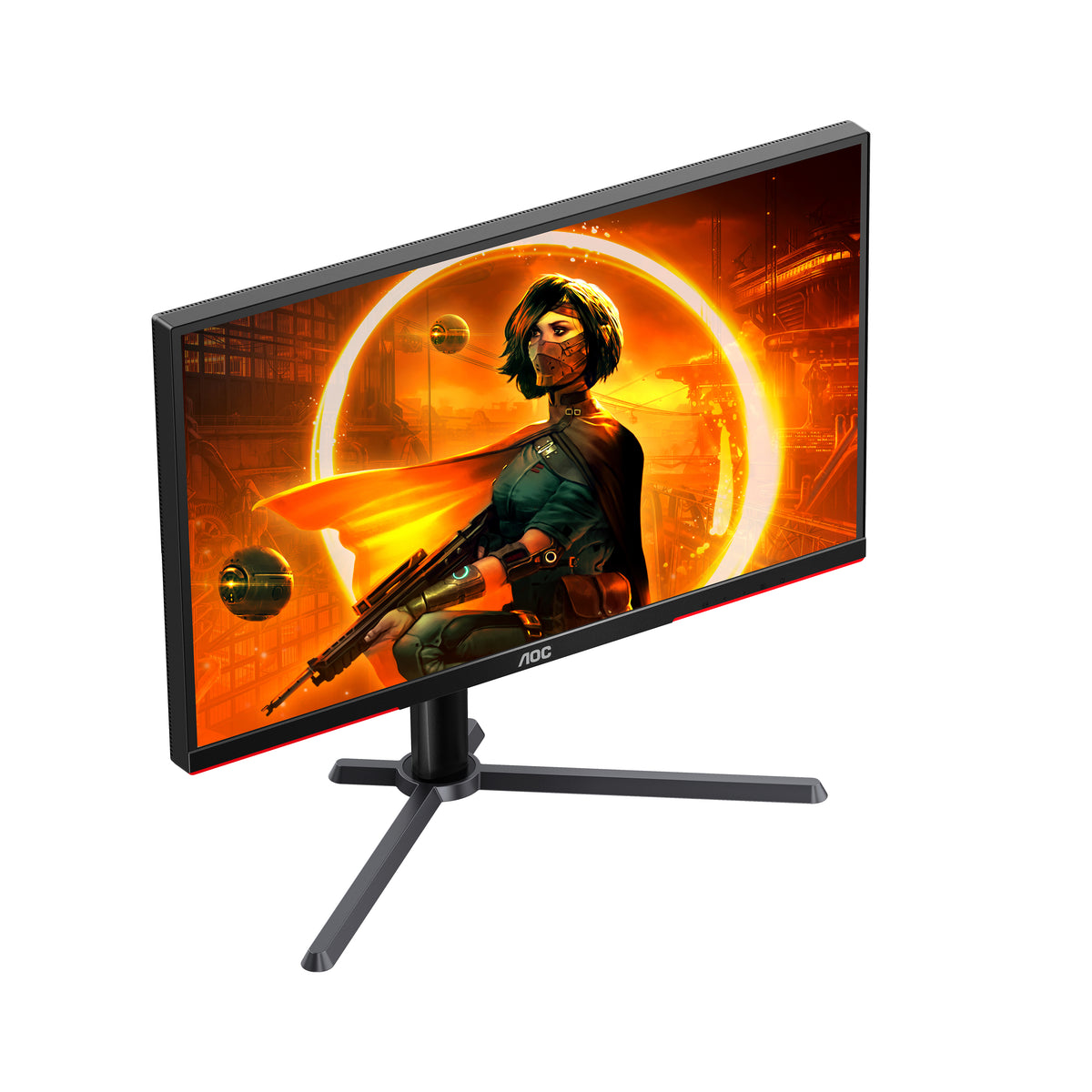 AOC G3 Q27G3XMN/BK Computerbildschirm 68,6 cm (27") 2560 x 1440 Pixel 2K Ultra HD LED Schwarz, Rot