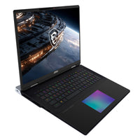 MSI Titan 18 HX A2WJ-1410FRY Intel Core Ultra 9 290HX Plus Laptop 45,7 cm (18") UHD+ 64 GB DDR5-SDRAM 2 TB SSD NVIDIA GeForce RTX 5090 Wi-Fi 7 (802.11be) Windows 11 Pro Schwarz AZERTY Französisch
