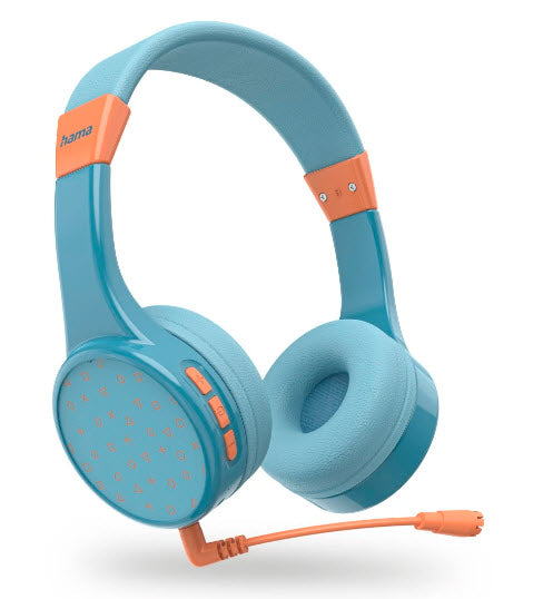 Hama Teens Guard II Kopfhörer Kabellos Kopfband Anrufe/Musik USB Typ-C Bluetooth Blau, Orange