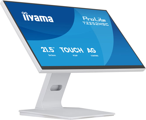 iiyama ProLite T2252MSC-W2AG Computerbildschirm 54,5 cm (21.4") 1920 x 1080 Pixel Full HD LCD Touchscreen Weiß