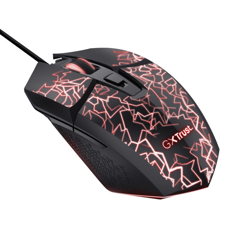 Trust GXT 113 Felox Maus Gaming rechts USB Typ-A Optisch 6400 DPI