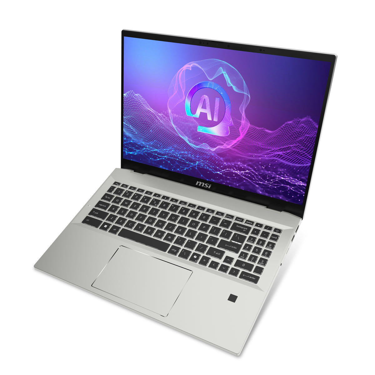 MSI Prestige A16 Al+A3HMG-036 AMD Ryzen AI 9 365 Laptop 40,6 cm (16") Quad HD+ 32 GB LPDDR5x-SDRAM 1 TB SSD Wi-Fi 7 (802.11be) Windows 11 Home Silber