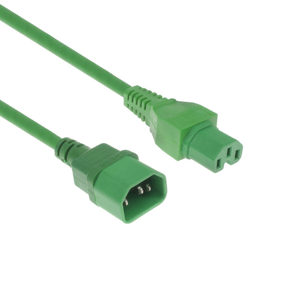 ACT Stromkabel C14 - C15 grun 2,5 m