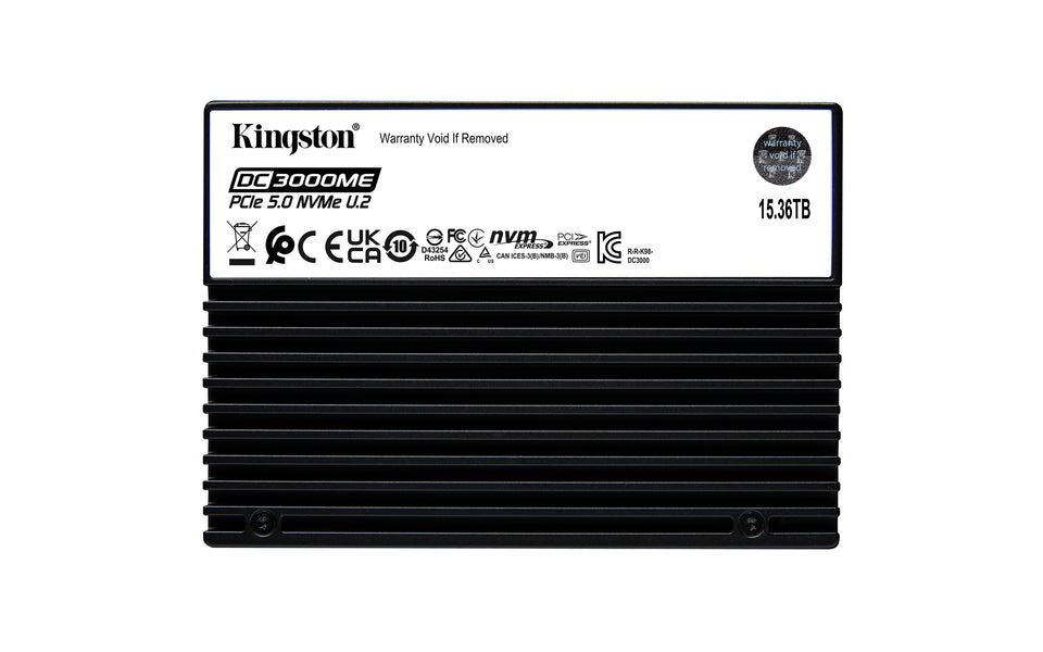 Kingston Technology 15,36TB DC3000ME U.2 PCIe 5.0 NVMe TCG Opal Enterprise SSD