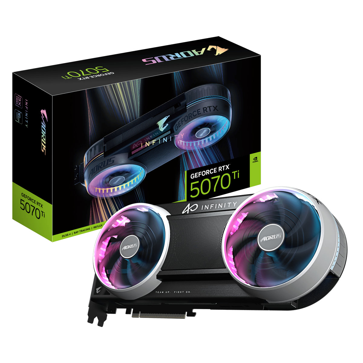 GIGABYTE AORUS GeForce RTX 5070 Ti INFINITY 16G Grafikkarte