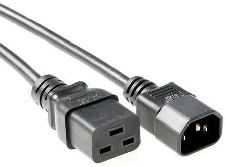 Microconnect PE0191450 Stromkabel Schwarz 5 m C19-Koppler C14-Koppler