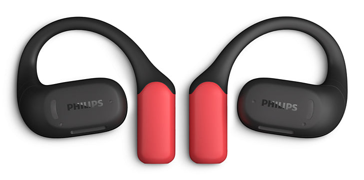 Philips 6000 series TAA6709BK/00 Kopfhörer & Headset True Wireless Stereo (TWS) Ohrbügel Sport Bluetooth Schwarz, Rot