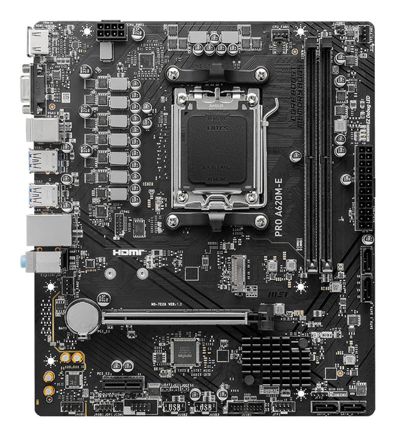MSI PRO A620M-E Motherboard AMD A620 Sockel AM5 micro ATX