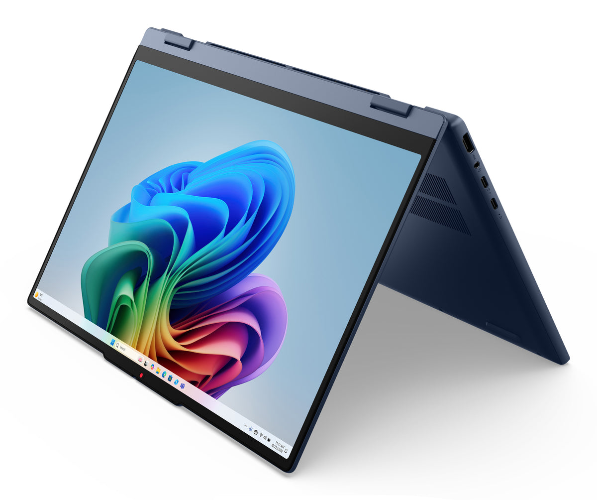Lenovo IdeaPad 5 2-in-1 15AGP11 Copilot+ PC AMD Ryzen AI 5 430 Hybrid (2-in-1) 38,9 cm (15.3") Touchscreen WUXGA 16 GB DDR5-SDRAM 512 GB SSD Wi-Fi 7 (802.11be) Windows 11 Home Blau Deutsch