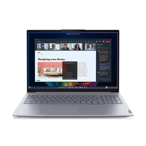 Lenovo ThinkBook 16 G9 IPL Copilot+ PC Intel Core Ultra 7 355 Laptop 40,6 cm (16") WUXGA 16 GB DDR5-SDRAM 512 GB SSD Wi-Fi 7 (802.11be) Windows 11 Pro Schweiz Grau