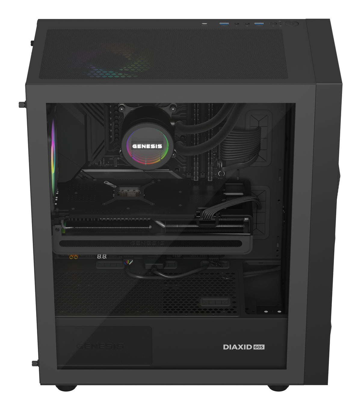 GENESIS NLG-2321 Computerkühlsystem Prozessor All-in-One-Flüssigkeitskühler Schwarz
