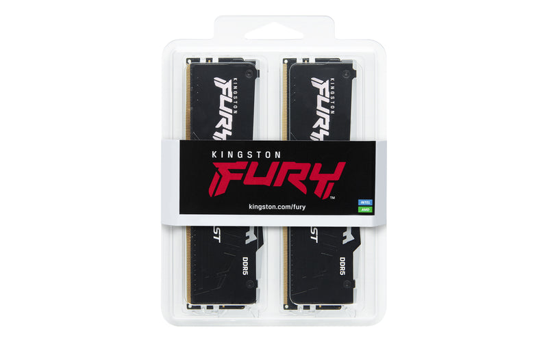 Kingston Technology FURY Beast 64 GB 5600 MT/s DDR5 CL40 DIMM (2er-Kit) RGB