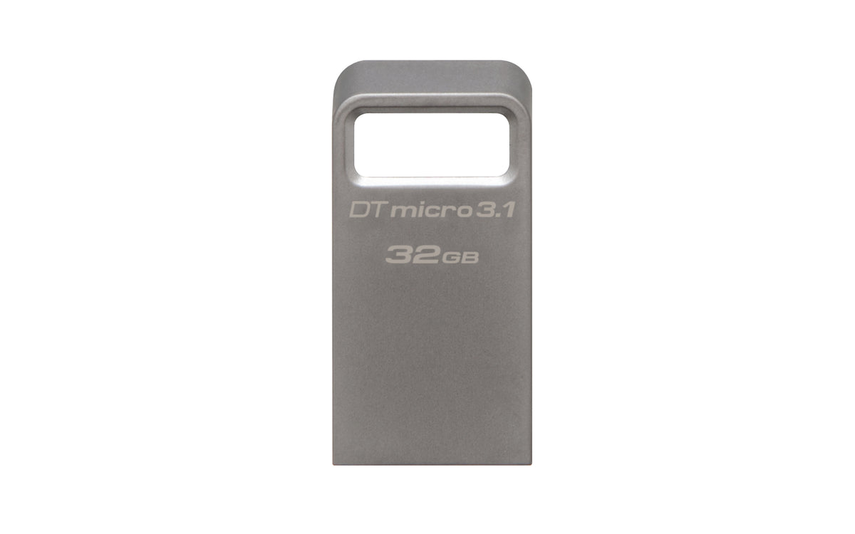 Kingston Technology DataTraveler Micro 3.1 32GB USB-Stick USB Typ-A 3.2 Gen 1 (3.1 Gen 1) Metallisch