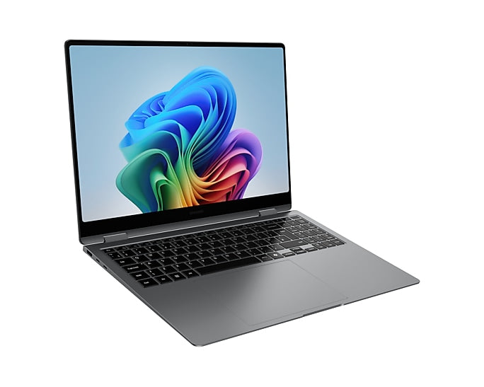 Samsung Galaxy Book5 Pro 360 Copilot+ PC Intel Core Ultra 7 258V Hybrid (2-in-1) 40,6 cm (16") Touchscreen WQXGA+ 32 GB LPDDR5x-SDRAM 512 GB SSD Wi-Fi 7 (802.11be) Windows 11 Pro Deutsch Grau