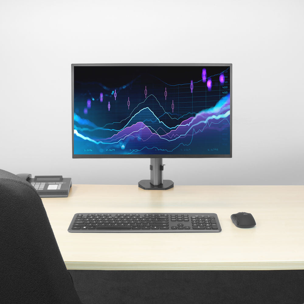 Supporto da tavolo per monitor ACT, 1 schermo fino a 32", grigio