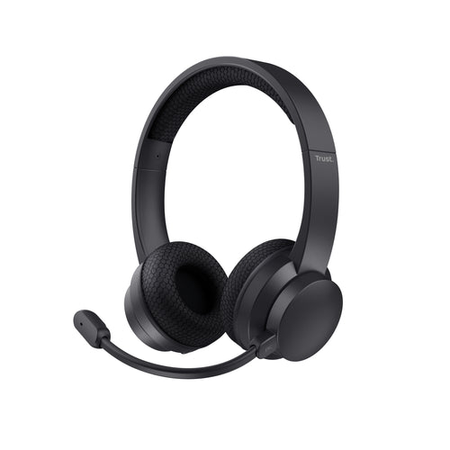 Trust Ayda Kopfhörer Verkabelt & Kabellos Kopfband Anrufe/Musik USB Typ-C Bluetooth Schwarz