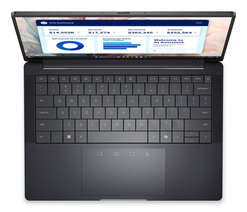DELL Pro 13 Premium PA13250 Copilot+ PC Intel Core Ultra 7 268V Laptop 33,8 cm (13.3") Touchscreen Quad HD+ 32 GB LPDDR5x-SDRAM 512 GB SSD Wi-Fi 7 (802.11be) Windows 11 Pro Deutsch Grau