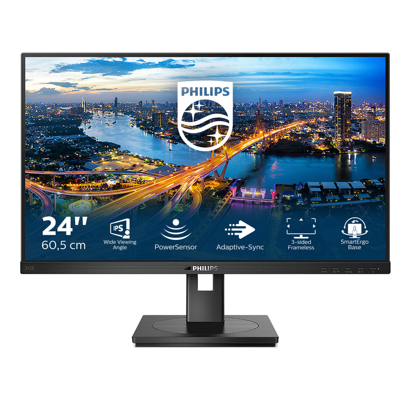 Philips B Line 242B1/00 Computerbildschirm 60,5 cm (23.8") 1920 x 1080 Pixel Full HD LED Schwarz