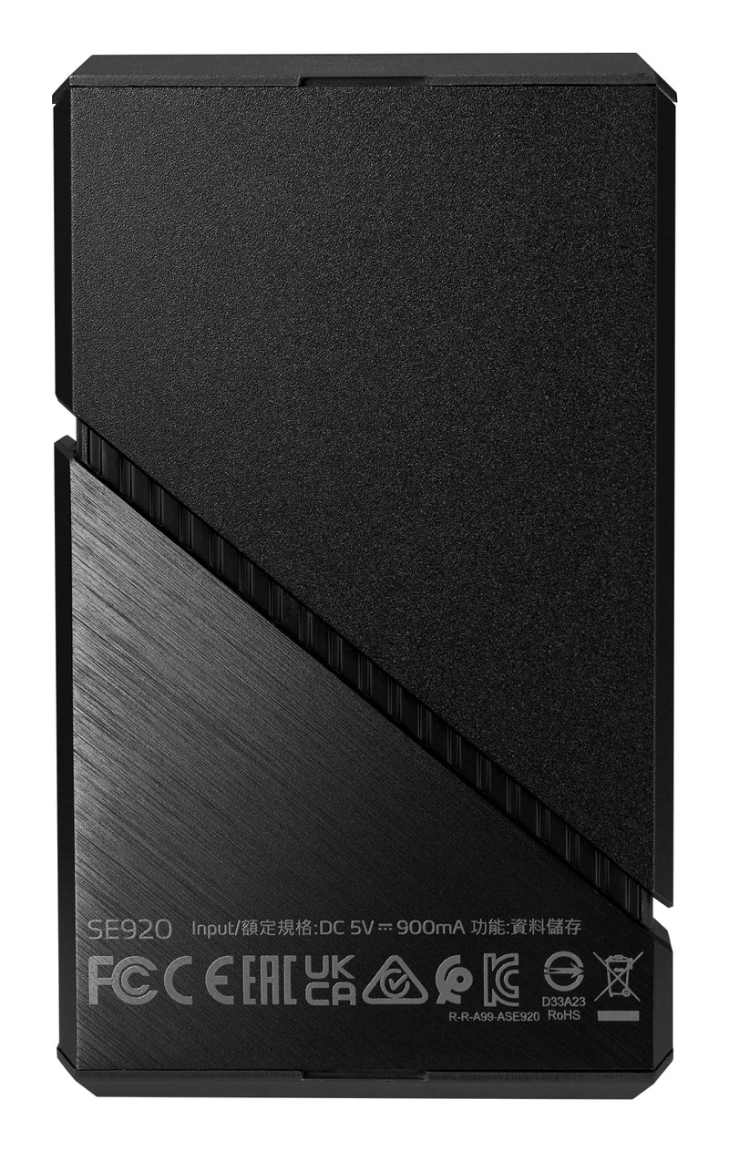 ADATA SE920 Thunderbolt-Technologie 4 TB USB Typ-C USB4 Gen 3x2 Schwarz