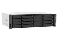 QNAP TS-1673AU-RP-16G NAS & Speicherserver Rack (3U) Ryzen Embedded V1500B 16 GB DDR4 0 TB QNAP QTS Schwarz, Grau