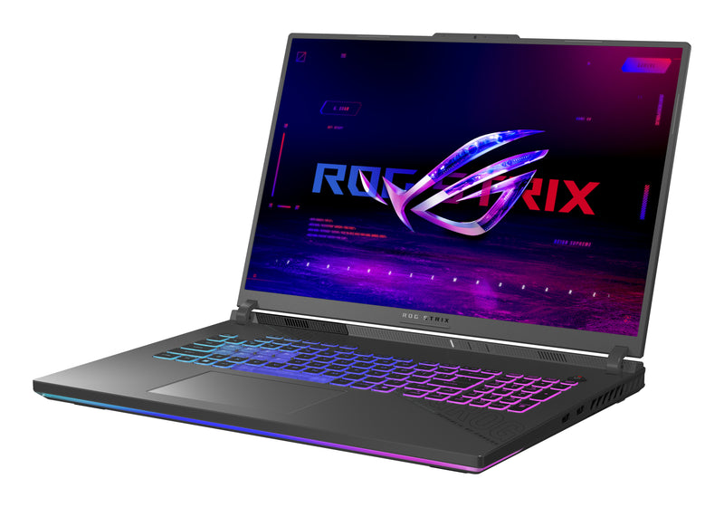 ASUS ROG Strix G18 G814PP-S8106W AMD Ryzen™ 9 8940HX Laptop 45,7 cm (18") WUXGA 32 GB DDR5-SDRAM 1 TB SSD NVIDIA GeForce RTX 5070 Wi-Fi 6E (802.11ax) Windows 11 Home Schwarz, Grau