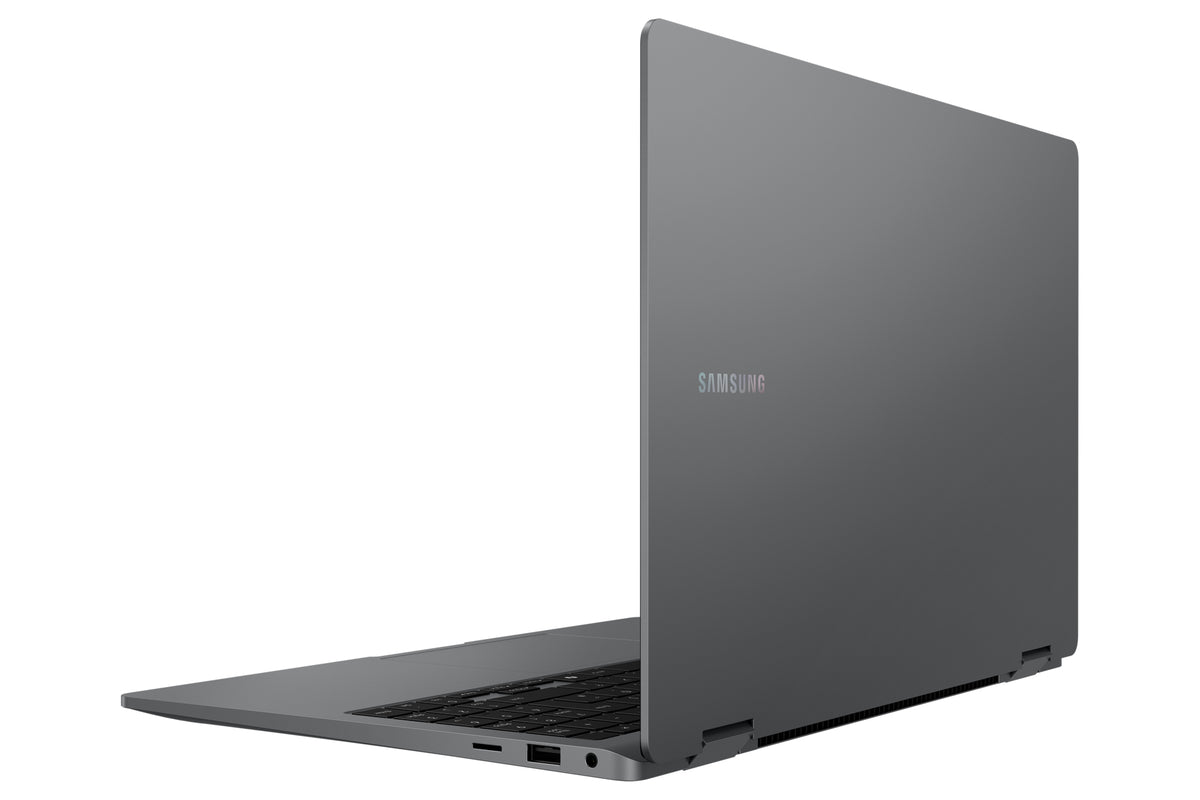 Samsung Galaxy Book5 360 Intel Core Ultra 5 226V Laptop 39,6 cm (15.6") Touchscreen Full HD 16 GB LPDDR5x-SDRAM 512 GB SSD Wi-Fi 7 (802.11be) Windows 11 Pro Deutsch Grau