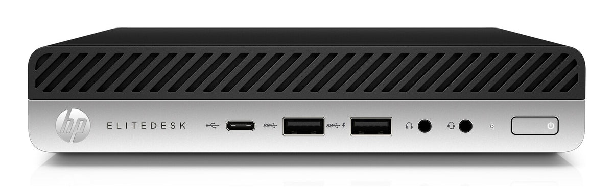 T1A HP EliteDesk 800 G4 Refurbished Intel® Core™ i5 i5-8500T 8 GB DDR4-SDRAM 256 GB SSD Windows 11 Pro Mini PC Mini-PC Schwarz, Silber