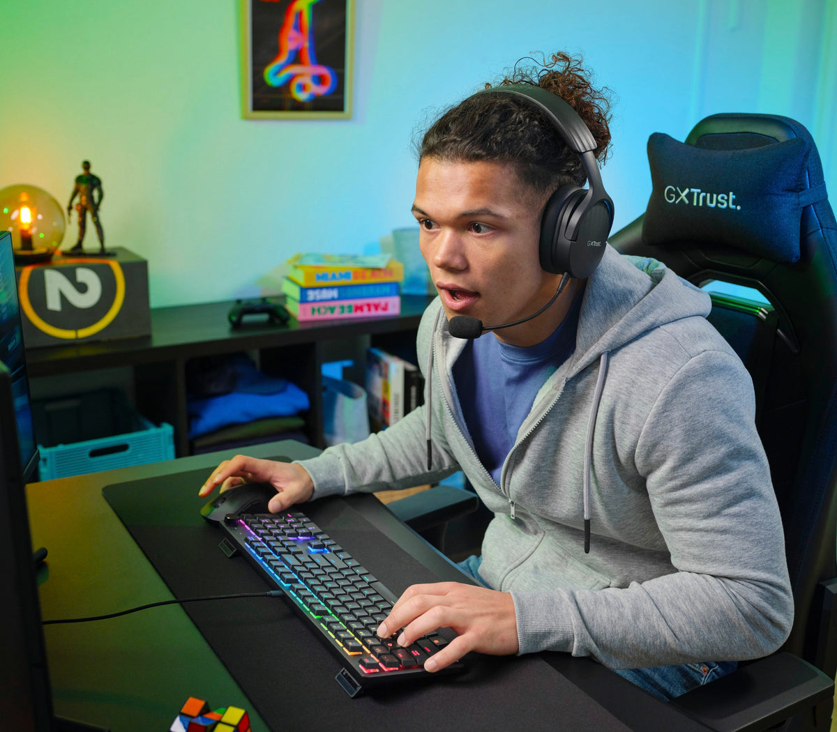 Trust GXT 866 Torix Tastatur Gaming USB QWERTZ Deutsch Schwarz