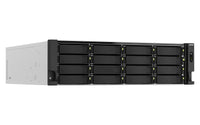 QNAP TS-H2287XU-RP NAS Rack (3U) Intel Xeon E E-2378 64 GB DDR4 0 TB QuTS hero Schwarz, Weiß
