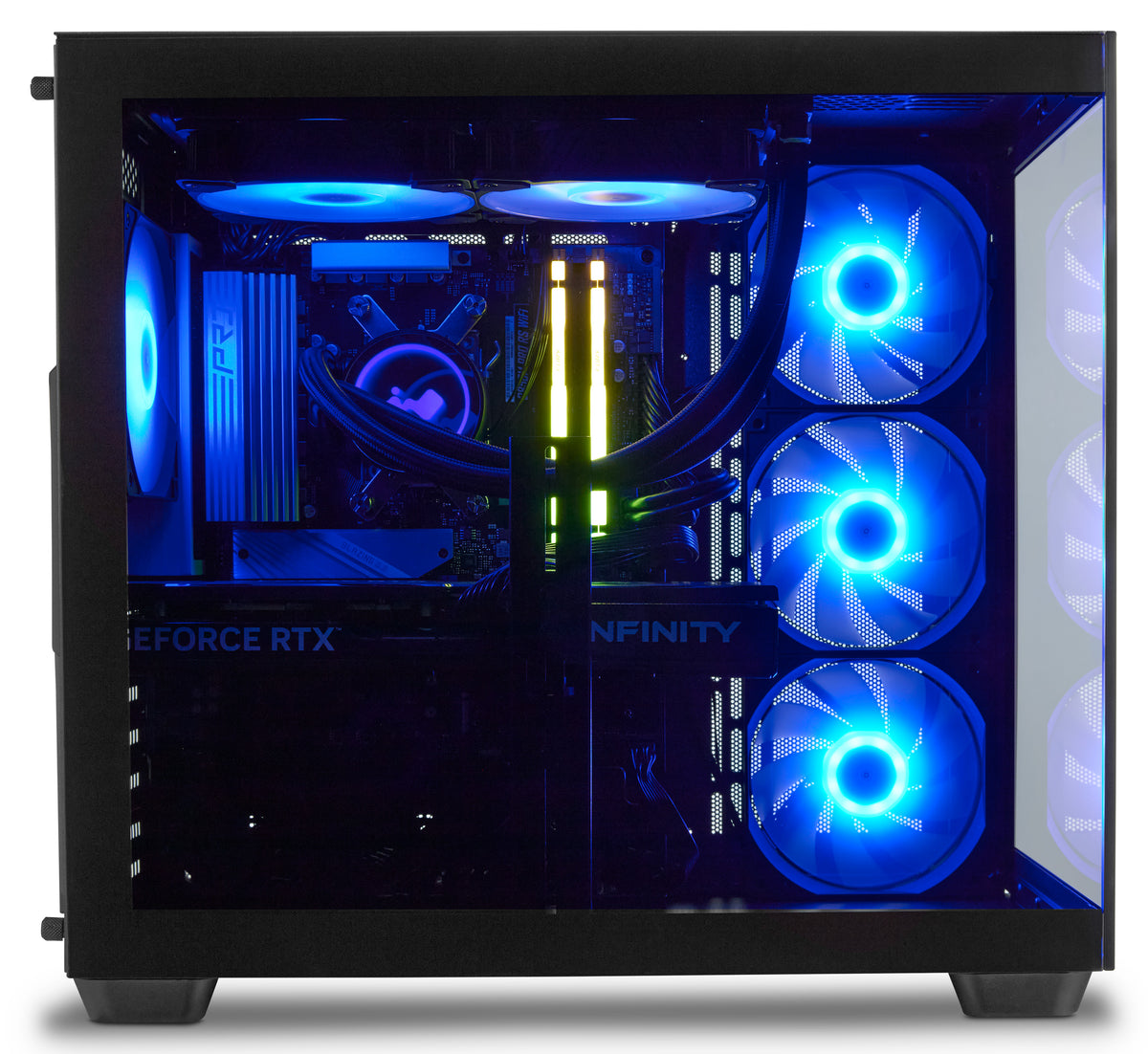 ERAZER Tank X15 (MD 340128) AMD Ryzen™ 7 7800X3D 32 GB DDR5-SDRAM 1 TB SSD NVIDIA GeForce RTX 5060 Ti Windows 11 Home Tower PC Schwarz