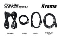 iiyama G-MASTER G2745QSU-B2 Computerbildschirm 68,6 cm (27") 2560 x 1440 Pixel Wide Quad HD LED Schwarz