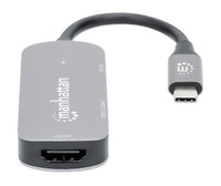 Manhattan 130707 laptop-dockingstation & portreplikator Kabelgebunden USB 3.2 Gen 1 (3.1 Gen 1) Type-C Aluminium