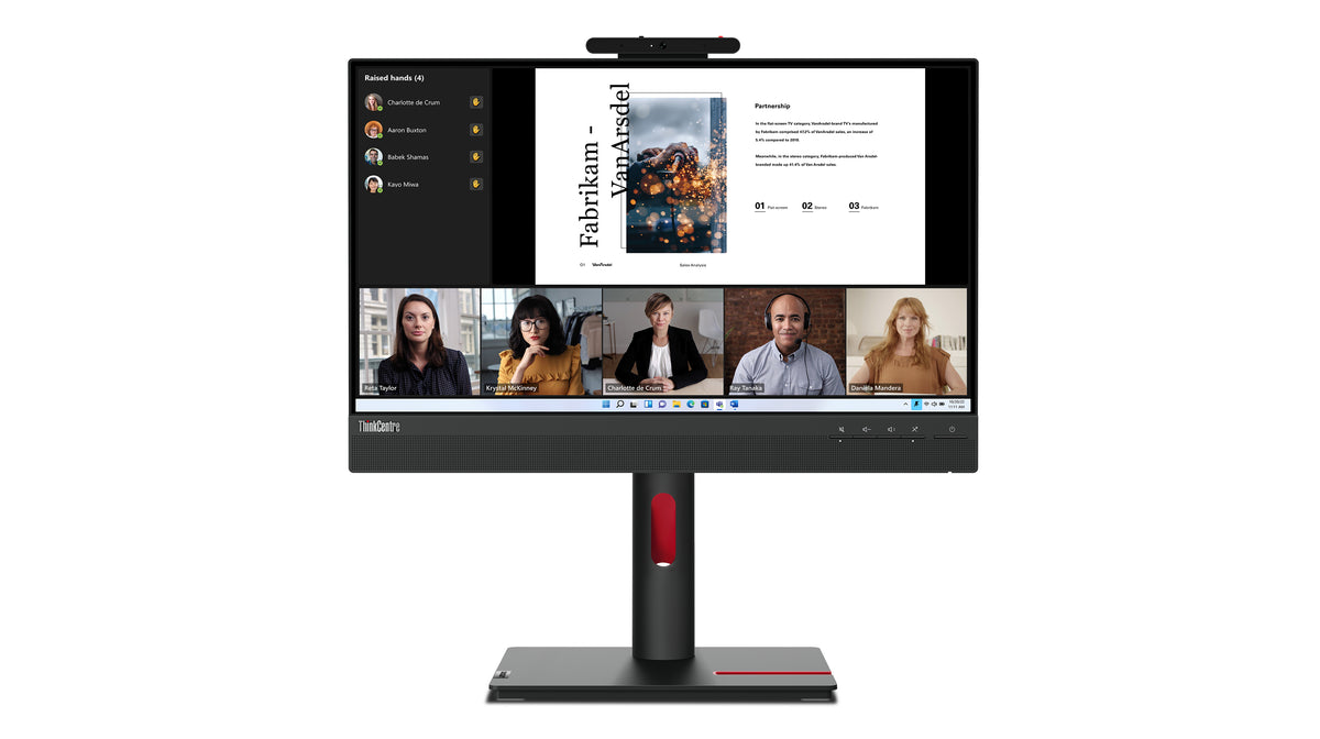 Lenovo ThinkCentre Tiny-In-One 22 Gen 5 Computerbildschirm 54,6 cm (21.5") 1920 x 1080 Pixel Full HD LED Schwarz