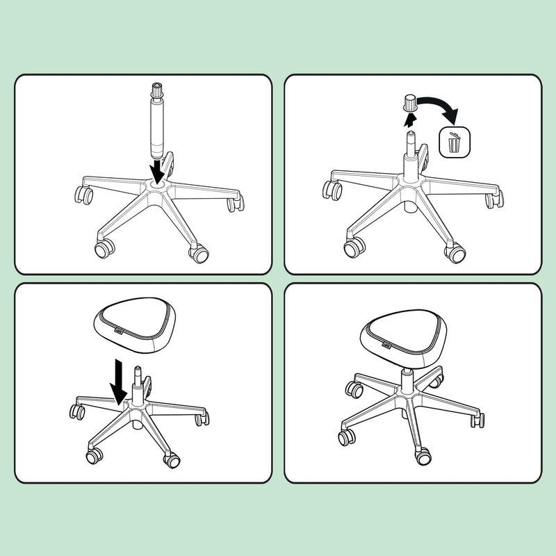 Leitz 65780095 Büro- & Computerstuhl Gepolsterter Sitz
