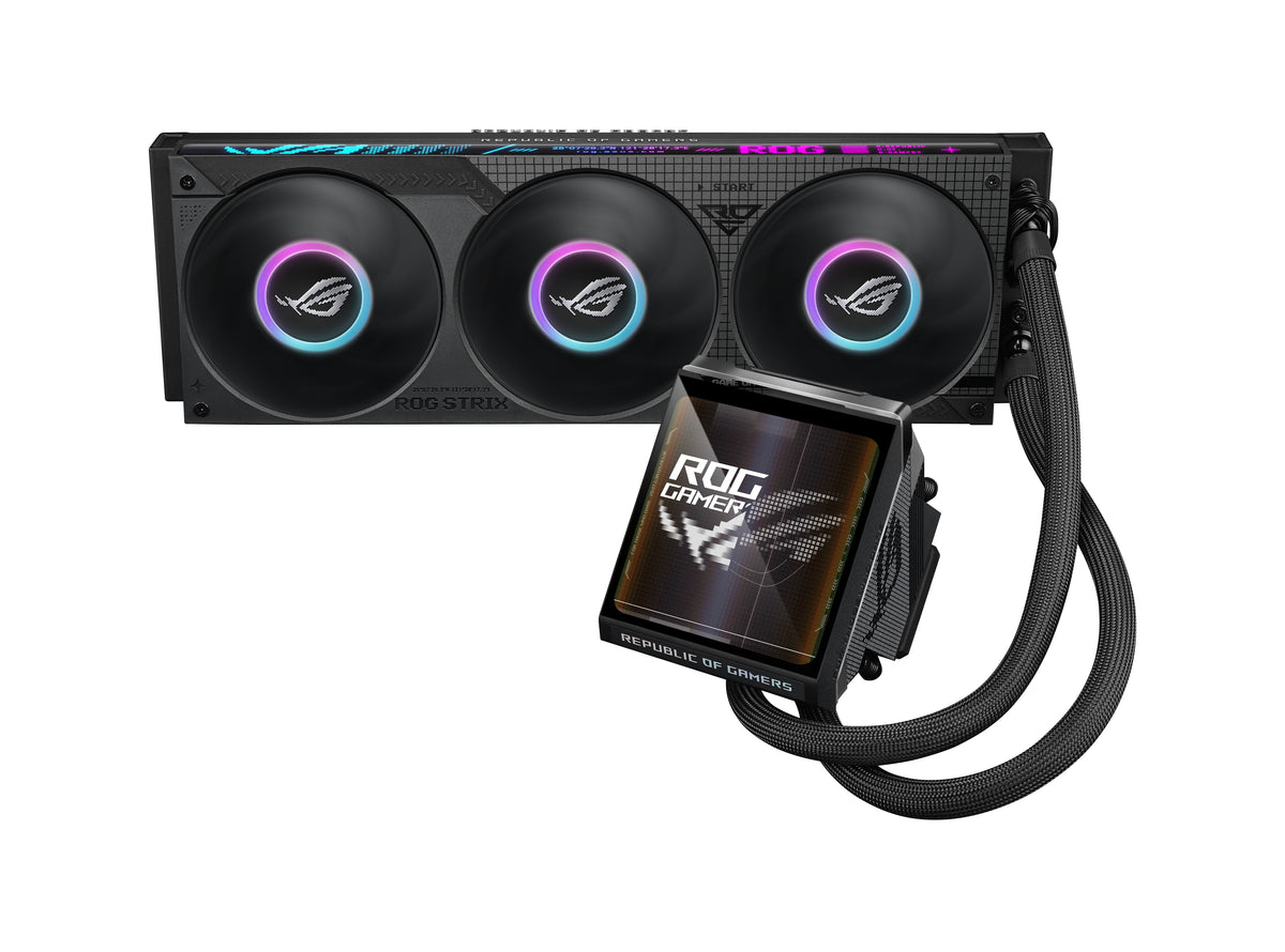 ASUS ROG Strix LC IV 360 ARGB LCD Prozessor Flüssigkeitskühlung 12 cm Schwarz